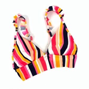 Aerie Women’s Striped Bikini Top Size Small
